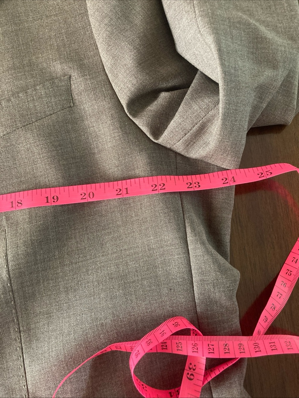 Banana Republic Vitale Barberis Canónico wool Men's- Tailored Sport Coat Taupe - Picture 12 of 16
